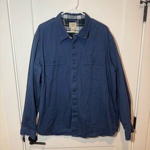 LL Bean Flannel Lined Hurricane Shirt. Casual, outdoor Button down shirt. XL